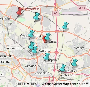 Mappa Via Giuseppe Garibaldi, 80023 Caivano NA, Italia (4.1075)