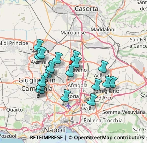 Mappa Via Giuseppe Garibaldi, 80023 Caivano NA, Italia (6.9845)