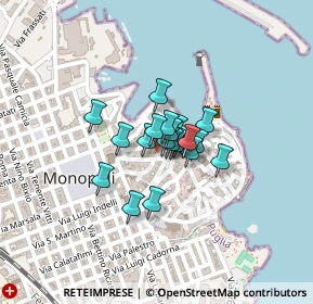 Mappa Largo Giuseppe Garibaldi, 70043 Monopoli BA, Italia (0.114)