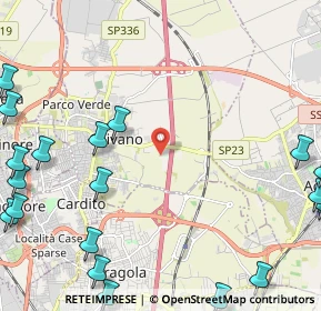 Mappa Via del Cantano, 80023 Caivano NA, Italia (3.7705)
