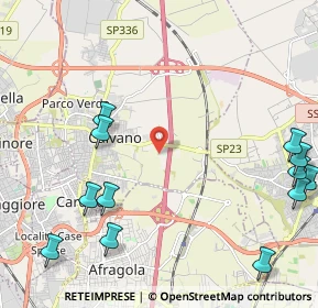 Mappa Via del Cantano, 80023 Caivano NA, Italia (3.17333)