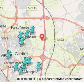 Mappa Via del Cantano, 80023 Caivano NA, Italia (2.92545)