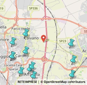 Mappa Via del Cantano, 80023 Caivano NA, Italia (3.255)