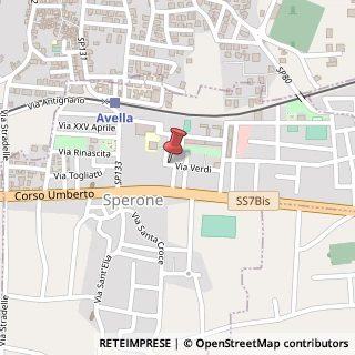 Mappa Via Verdi, 15, 83020 Sperone, Avellino (Campania)