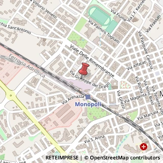 Mappa Via Canonico G. del Drago, 6, 70043 Monopoli, Bari (Puglia)