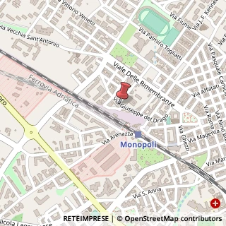 Mappa Via Canonico G. del Drago, 28, 70043 Monopoli, Bari (Puglia)
