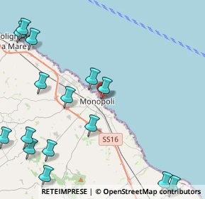 Mappa Largo Cacamece, 70043 Monopoli BA, Italia (6.39467)