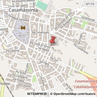 Mappa Via Conte Torino, 93, 70010 Casamassima, Bari (Puglia)