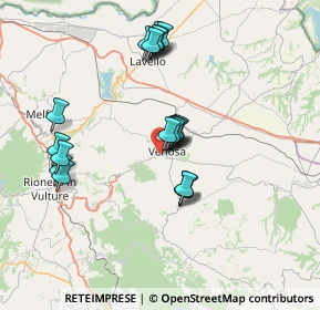 Mappa Via dei Longobardi, 85029 Venosa PZ, Italia (6.98)