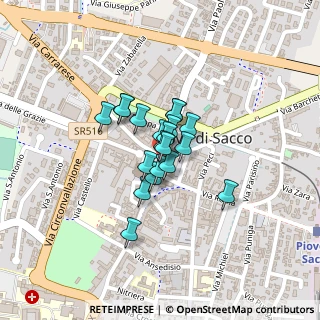 Mappa Piazza Vittorio Emanuele II, 35028 Piove di Sacco PD, Italia (0.118)