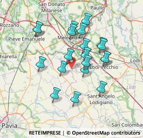 Mappa Strada Provinciale, 27010 Casaletto Lodigiano LO, Italia (6.3955)