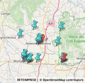 Mappa Via della Tecnica, 36025 Noventa Vicentina VI, Italia (7.612)