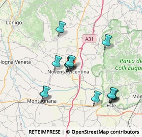 Mappa Via Giambattista Tiepolo, 36025 Noventa Vicentina VI, Italia (7.04786)