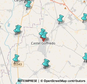 Mappa Via Piave, 46042 Castel Goffredo MN, Italia (6.13563)