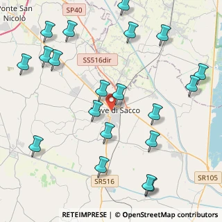 Mappa Via Castello, 35028 Piove di Sacco PD, Italia (5.271)