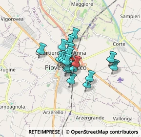 Mappa Via Cò Panico, 35028 Piove di Sacco PD, Italia (1.018)