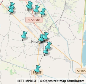 Mappa Via Cò Panico, 35028 Piove di Sacco PD, Italia (4.08077)