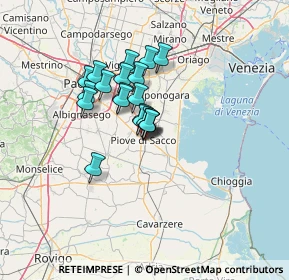 Mappa Via Cò Panico, 35028 Piove di Sacco PD, Italia (8.8725)