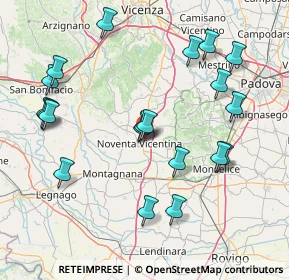 Mappa Via Giorgione, 36025 Noventa Vicentina VI, Italia (17.0875)