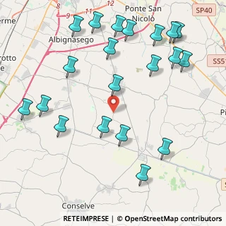 Mappa Via San Francesco, 35020 Casalserugo PD, Italia (5.088)