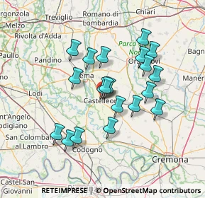 Mappa Via Piave, 26012 Castelleone CR, Italia (12.1395)