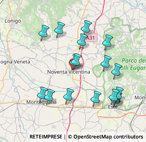 Mappa Via A. Manzoni, 36025 Noventa Vicentina VI, Italia (7.85765)