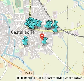 Mappa Via Alcide de Gasperi, 26012 Castelleone CR, Italia (0.349)