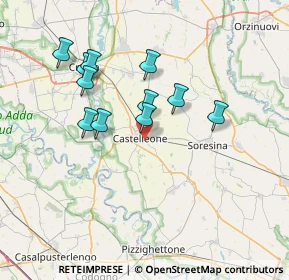 Mappa Via Alcide de Gasperi, 26012 Castelleone CR, Italia (6.41)
