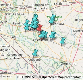 Mappa Via Alcide de Gasperi, 26012 Castelleone CR, Italia (10.0125)