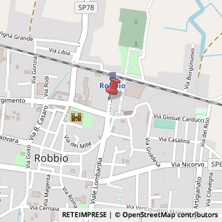 Mappa Corso Angelo Rizzoli, 36, 27038 Robbio, Pavia (Lombardia)