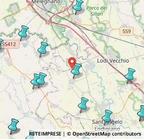 Mappa Via Papa Giovanni Paolo II, 26852 Casaletto Lodigiano LO, Italia (6.99167)