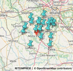 Mappa Via Giuseppe Verdi, 20086 Motta Visconti MI, Italia (10.3945)