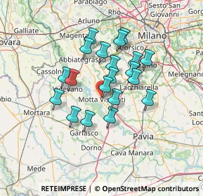 Mappa Via Giuseppe Verdi, 20086 Motta Visconti MI, Italia (10.8845)