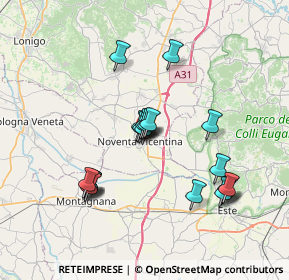 Mappa 36025 Noventa vicentina VI, Italia (6.645)