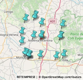 Mappa 36025 Noventa vicentina VI, Italia (7.212)
