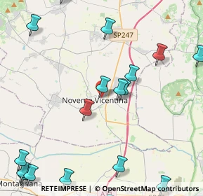 Mappa 36025 Noventa vicentina VI, Italia (6.1605)