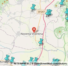 Mappa 36025 Noventa vicentina VI, Italia (7.7005)