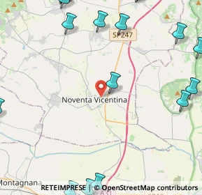 Mappa 36025 Noventa vicentina VI, Italia (6.9595)
