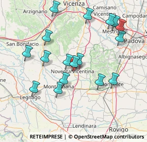 Mappa 36025 Noventa vicentina VI, Italia (15.66294)
