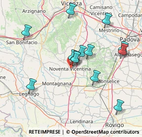 Mappa 36025 Noventa vicentina VI, Italia (14.73692)