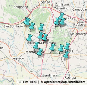 Mappa 36025 Noventa vicentina VI, Italia (11.95947)