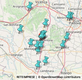 Mappa 36025 Noventa vicentina VI, Italia (12.90059)