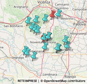 Mappa 36025 Noventa vicentina VI, Italia (11.93)