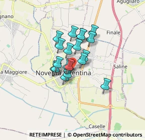 Mappa 36025 Noventa vicentina VI, Italia (1.09526)