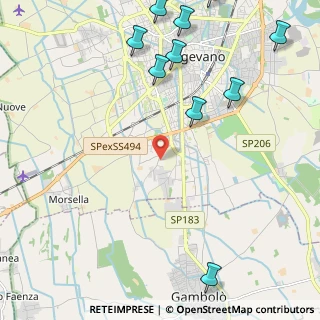Mappa Str. Fogliano Superiore, 27029 Vigevano PV, Italia (3.13364)
