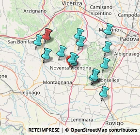 Mappa Via Pietro Milani, 36025 Noventa Vicentina VI, Italia (12.17833)
