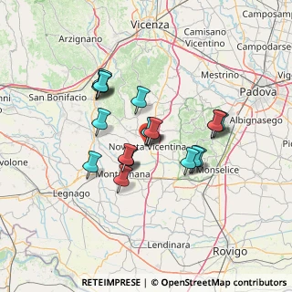 Mappa Via Pietro Milani, 36025 Noventa Vicentina VI, Italia (11.1325)