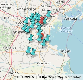 Mappa Via Enrico Mattei, 35028 Piove di Sacco PD, Italia (11.039)