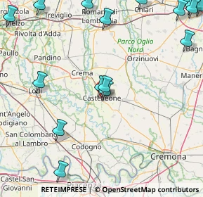 Mappa Via Mura Siccardo, 26012 Castelleone CR, Italia (25.88833)