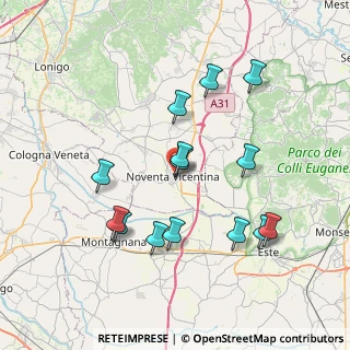 Mappa Via C. Forlanini, 36025 Noventa Vicentina VI, Italia (7.43714)